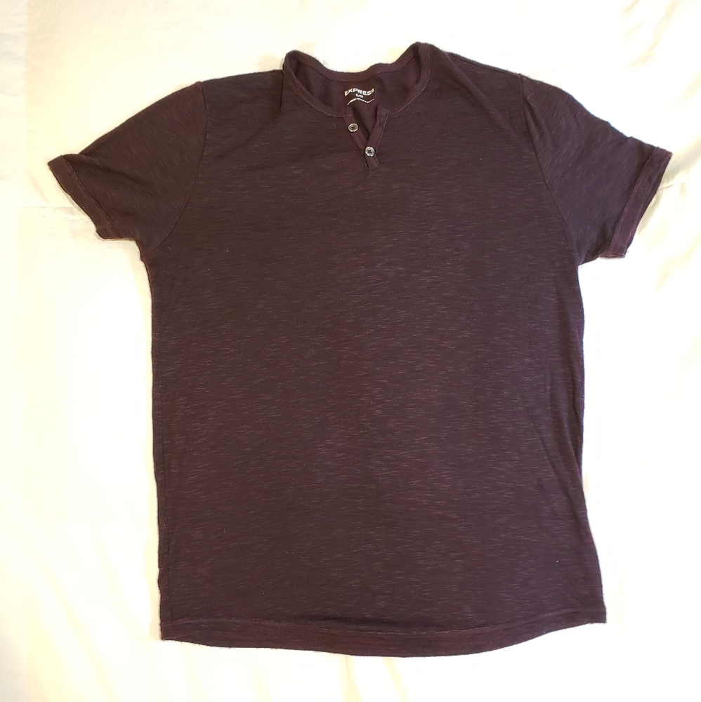 Express | Mens Maroon T-Shirt